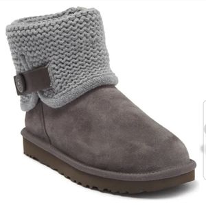 UGG Shaina suede knit boots